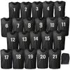Numbers Adult 3 11 with Storage Bag Junior High Game Event Use [Fungoal] Bibs/Vests, 1-21, 21-Piece Set, Children's & Sizes, Sizes, Colors, [Black]