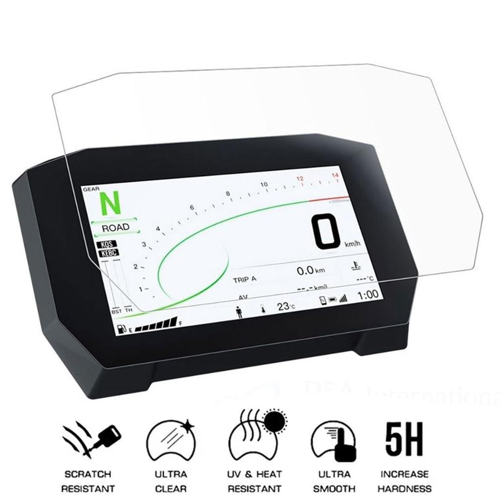 LEDISHUN Motorcycle Gauge Protection Film for Ninja H2 SX/SE (2022-2024) - Set of 2