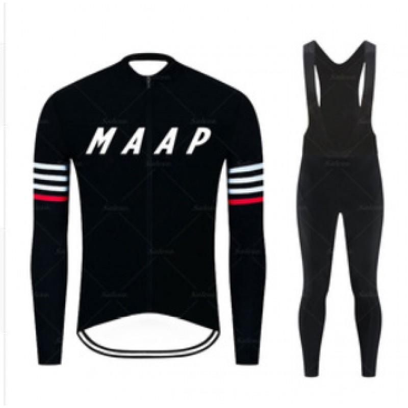 Set Maglia da Ciclismo a Manica Lunga MAAP Strato Base Termico Allenamento Corsa Bici da Strada