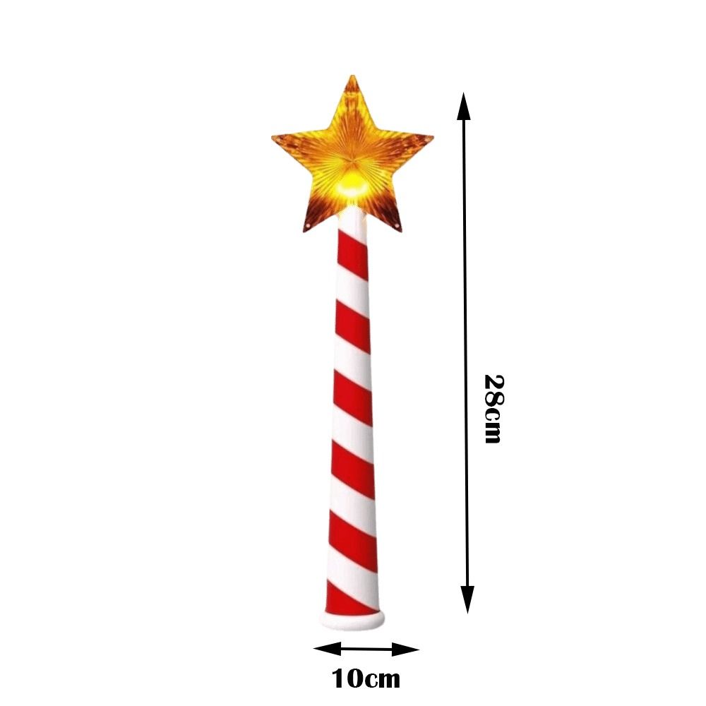 Creative USB Magic Wand Christmas Light Cute DIY Musical LED Star Light Cartoon Christmas Tree Star Decoration Home Decor