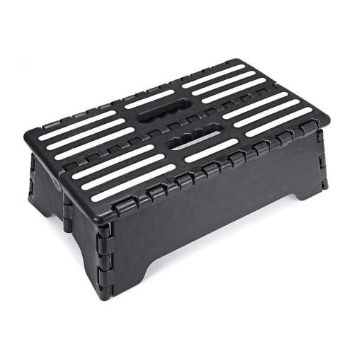 GOODCHI Folding Step Stool, Low Step, Car Accessible, Folding Platform, 13cm, Compact Storage, Space-Saving, for Car Washing, Entryway, and Toilet (Wh