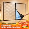 Thickened Material Windproof Curtains With Zipper Cold Proof Curtains  Bedroom Use