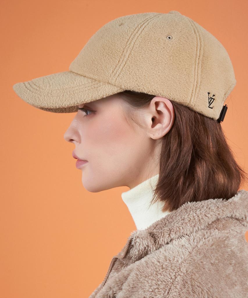 Bajal Soft Overfit Fleece Ball Cap Beige