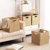 A34R Rope Storage Baskets Foldable Hand Woven Storage Cubes Bins With Handles For RV Bedroom 13" Foldable Storage Baskets