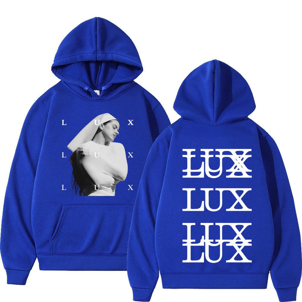 Singer Lux Rosalia Fashion Print Hoodie Men Women Harajuku Fleece Pullover Long-sleeved Loose Sportswear
