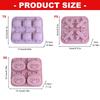 Set Of 4 Silicone Baking Molds Heat Resistant Nonstick Cake Molds For Easy Releases And Creative Designs Dishwasher Safe