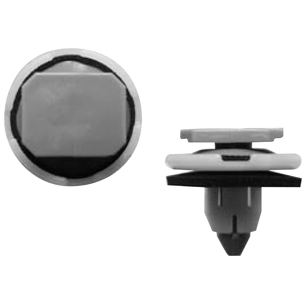 VOSTON Automotive Parts Trim Clip White/Gray 1 Bag of 10