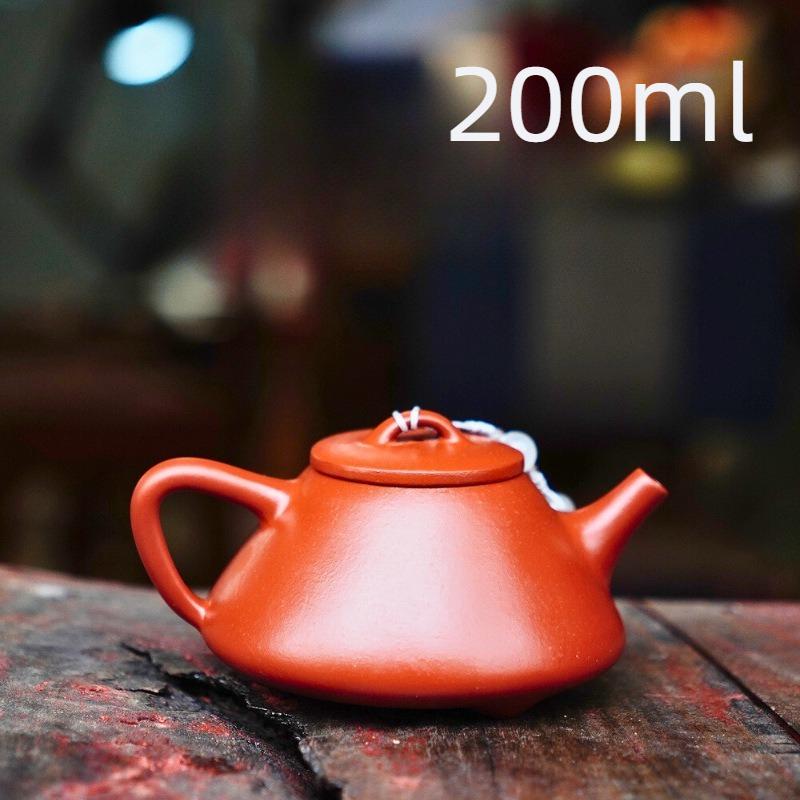 

200ml Authentic Yixing Purple Clay Tea Pot Hand-painted Zhu Mud Stone Scoop Teapot Filter Beauty Tea Infuser Custom Tea Set