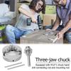 3-Jaw 4-Jaw Mini Drilling Chuck Self-Centering Metal Machine Tool  Chuck  Manual Metal Parts
