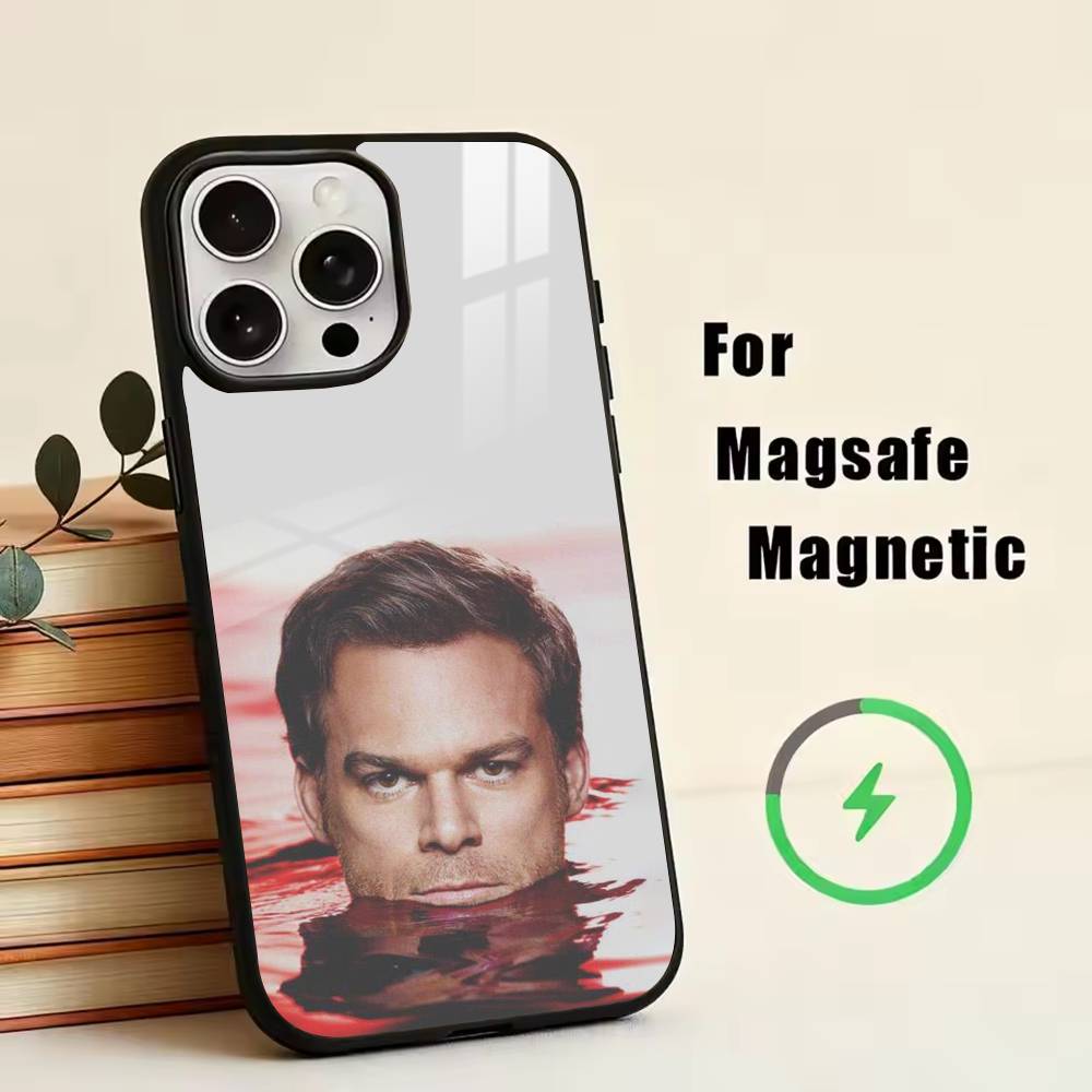 Anti-hero Dexter Morgan Phone Case For iPhone17,16,15,14,13,12,11 Plus,Pro Magnetic with Magsafe Wireless Charging