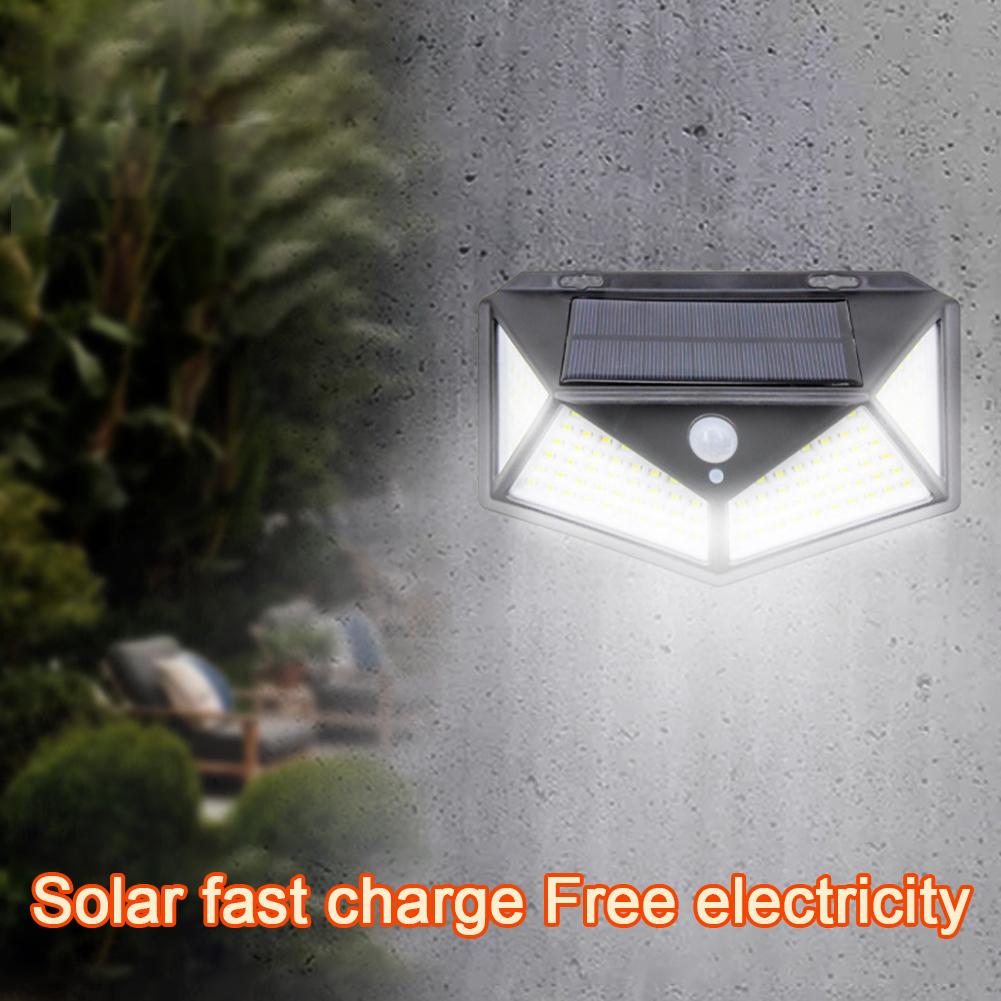 

114 LED Solar Lights Motion Sensor Security Light Waterproof Wall Flood Lights With 3 Modes for Outdoor Garden Patio Front Door белый