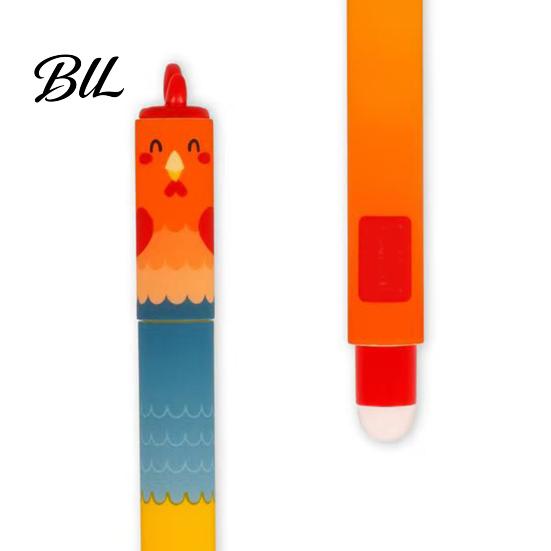 Kid-friendly Pen Farm Animal Erasable Gel Pens for Kids Cute Cartoon Cow Turkey Donkey Child Safe Pig Design Smooth Writing Easy Erase Fun School