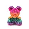 3D Printed Rose Bear Desktop Ornament - Valentine's Day or Birthday Gift Souvenir