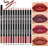 VKTUK 12-Color Matte Lip Liner Set - Non-Stick, Bestseller Makeup Lipstick Pen