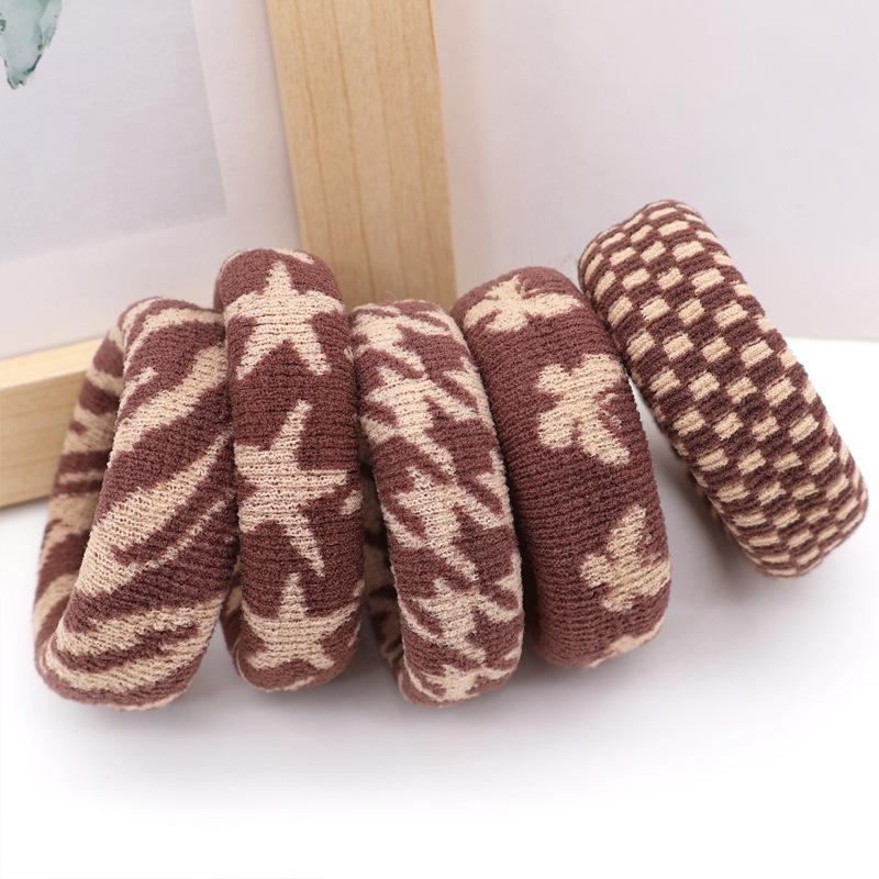 5 Pcs Simple Scrunchies Women Girls Elastic Hair Rubber Bands Accessories Tie Hair Ring Rope Headdress Headwear Ponytail Holder