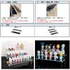 MIMIA Acrylic Figure Display Tiered Platform for and Collections 20cm Stand, Stage, Cosmetics, Watches, (2 Tiers, Wide, Clear)