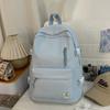 Schoolbag college style backpack girls new Korean ins high value candy color schoolbag junior high school students lightweight backpack