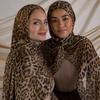 Chiffon Leopard Print Hijab Scarf Woman Muslim Hijab Shawls Islamic Muslim Fashion Turban Ramadan Headscarf