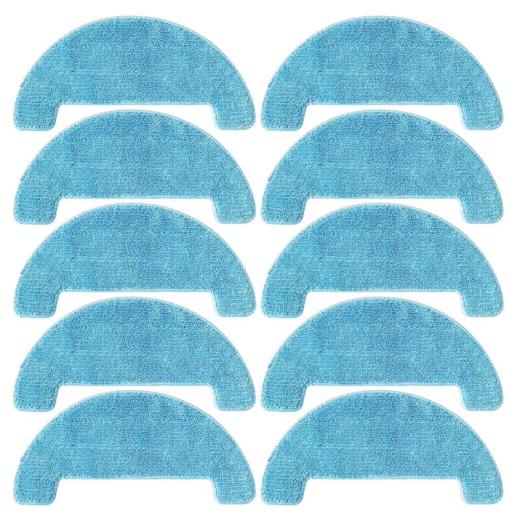 4 10 Pcs Cleaning Cloth Cleaning Tools E20 E30 Replacement Robotic Vacuum Cleaner E31 EC30MQ Microfiber Mop Pad