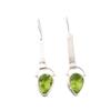 Peridot Gemstone 925 Stamped Silver Jewelry Handmade Earrings 2.3" Birthday Gift EE-166-9