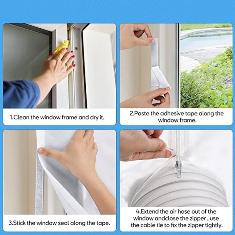 Energy Saving Window Seal Flexible Cloth Sealing Cloth Air Lock Window Seal Polyester Texture for Bedroom Window