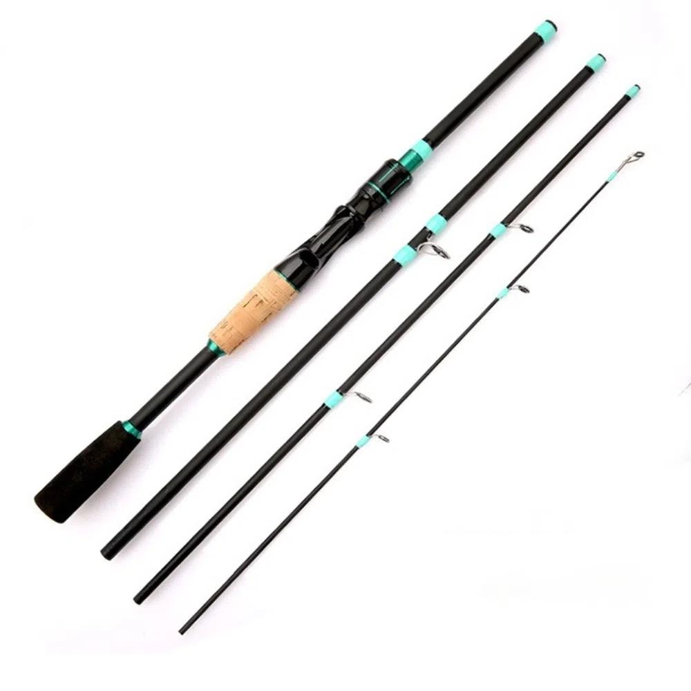 4 Sections Spinning Fishing Rod Spinning M Power Casting Fishing Rod Carbon Portable Carbon Fiber Fishing Pole M Power