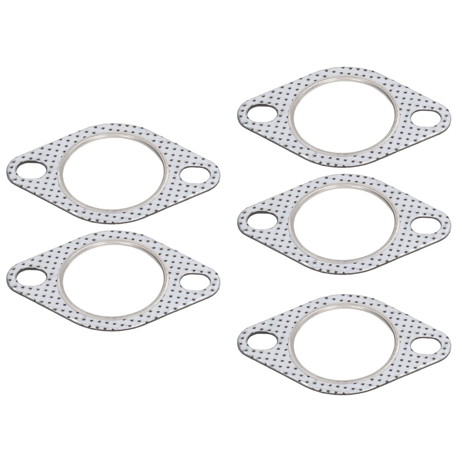 

5 шт. 2-дюймовая прокладка фланца выхлопной трубы Высокая термостойкость для турбоколлектора, выпускного коллектора, даунпайпов