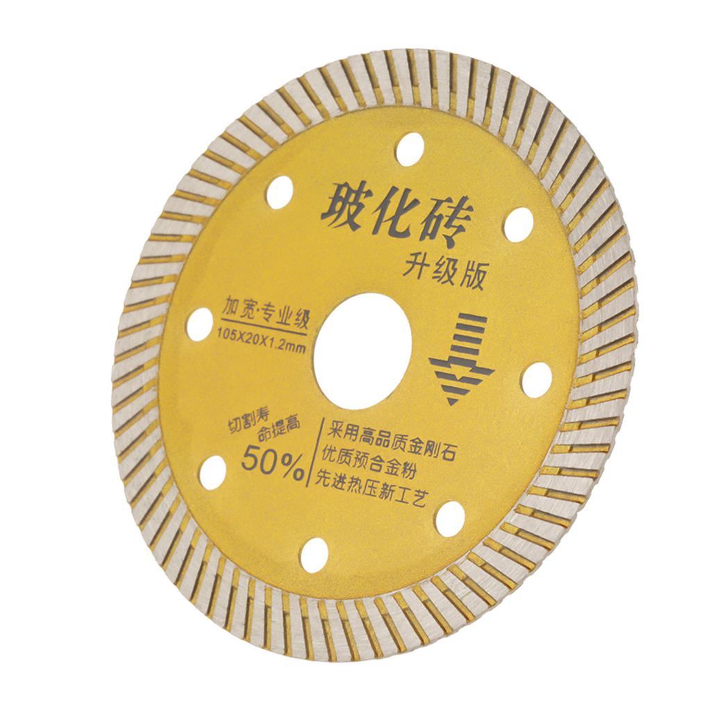 105x20x1.2mm Gold Diamond Saw Blade Cutting Disc for Concrete Granite Marble Tile Stone
