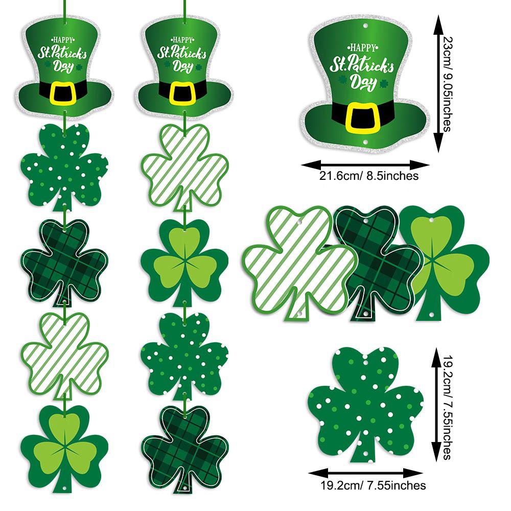 1set St. Patrick s Day Party Decoration Door Hanging, St.Patrick s Day Party Decoration Sign, Irish Festival Clover Door Hanging