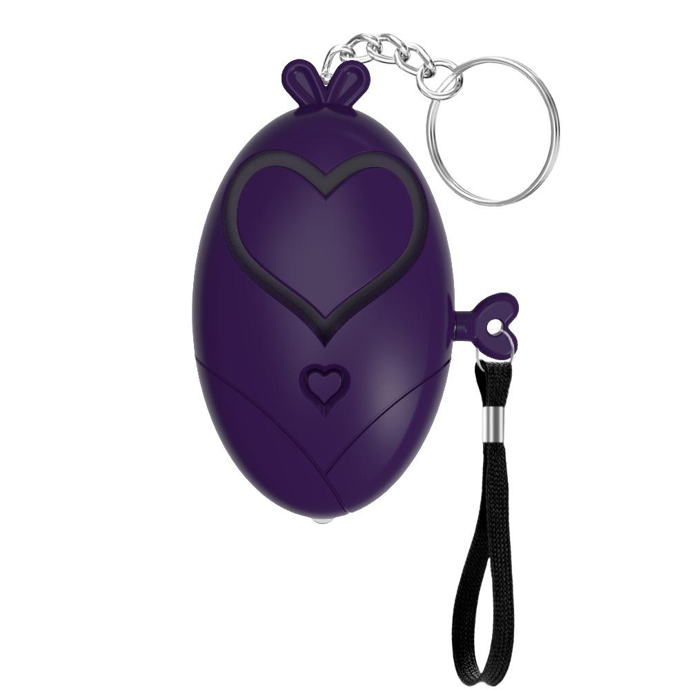 Personal Self Defense Alarm 130DB Heart Shaped Women Elderly Portabl Safety Siren Keychain Emergency Security Protect Alarms