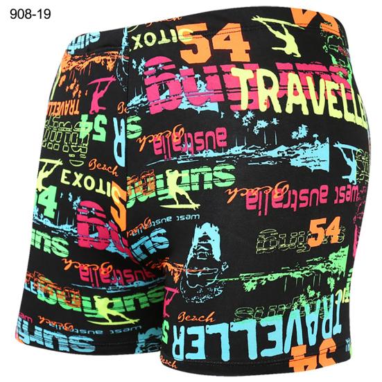 Men Sexy Print Swimming Trunks Surf Board Boxer Swimwear Beachwear Summer Shorts