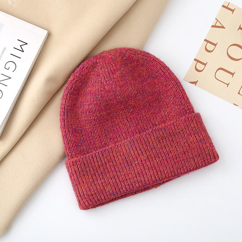 Warm hat women's autumn and winter fashion Symphony pullover, ear protector, wool hat, moisture and cold-proof knitted hat
