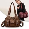 Women's Bag Vintage Tote Bag Large Capacity Multi-Pocket Shoulder Bag