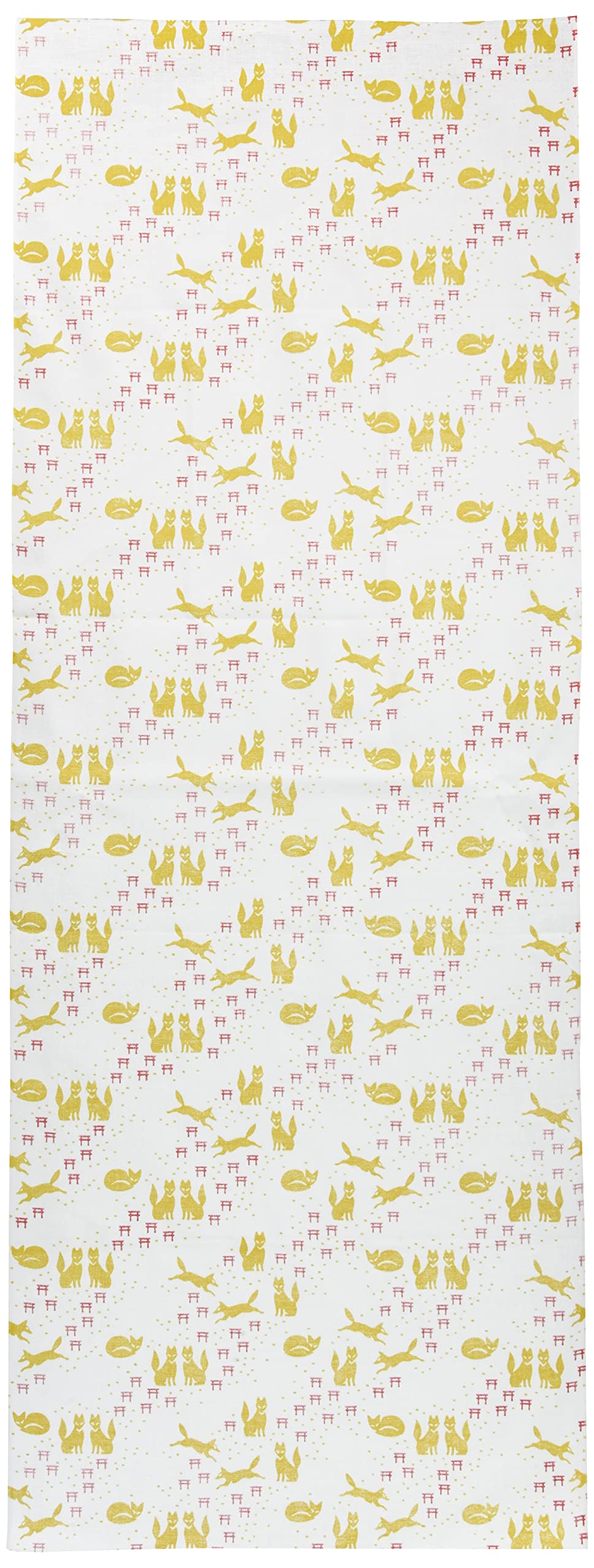 

Miyamoto Towel Tenugui Small pattern Fox and Torii 33 x 90 cm (Miyamoto-towel) Japanese-made (hand towel) - design gate,