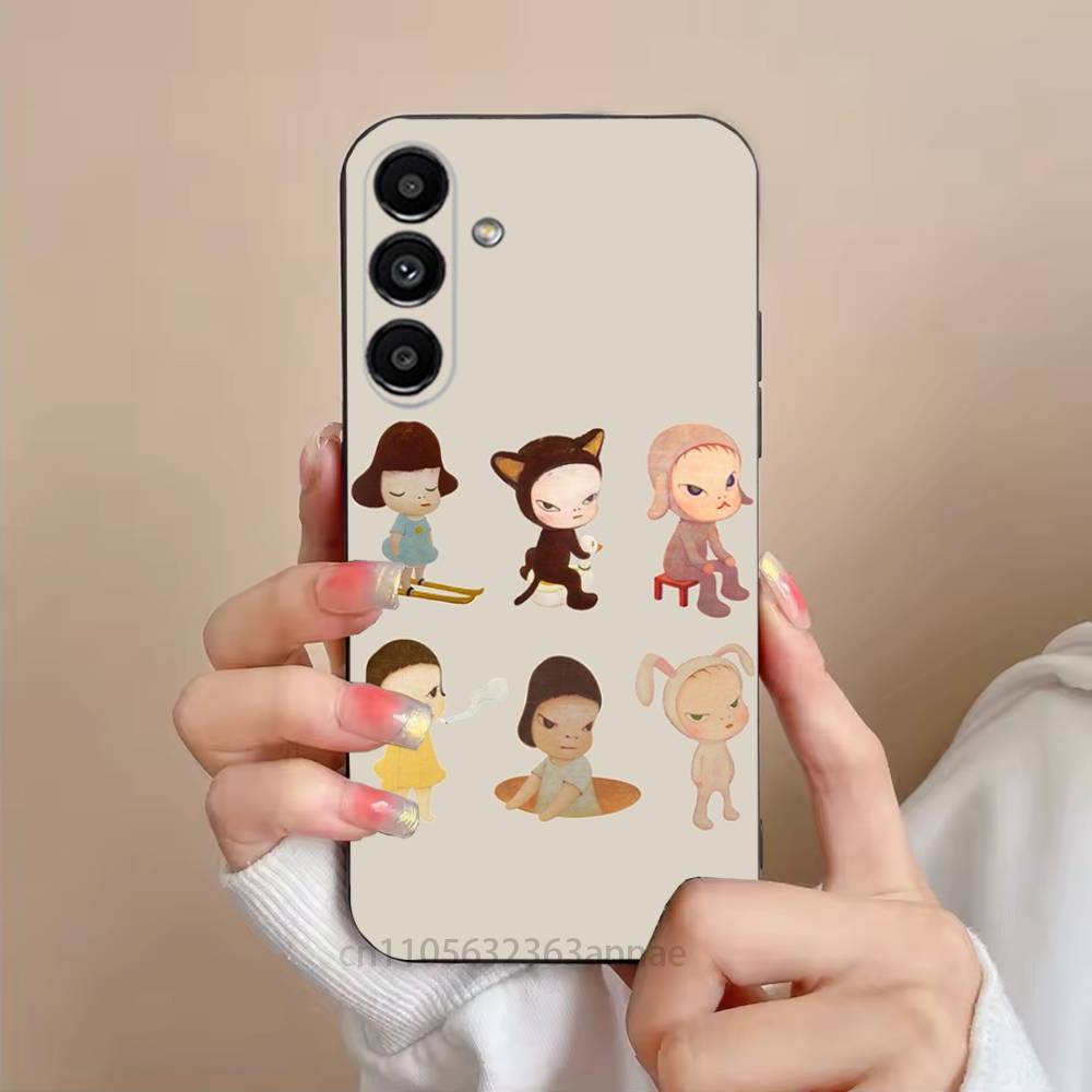 Y-Yoshitomos Art N-Nara Phone Case For Samsung Galaxy S21 22 23 24 S25 Ultra PlusS20 FE S10 Plus  Cover Funda