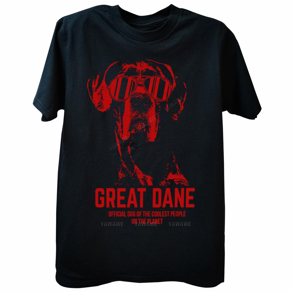 Alano Cane Ufficiale Dei Amanti Dei Cuccioli Più Cool T-Shirt Tee Top Girocollo Manica Corta Moda T-Shirt Casual T-Shirt di Marca
