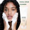 Oat Exfoliating Facial Polish Cleanser - Hydrating Daily Face Wash with Gentle Scrub Clay Pore Minimizing Panthenol, Oat Seed Water Vegan, 150ml