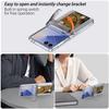 Samsung Z Flip 7 Protective Case with Card Slot and Hinge Bracket, Foldable Anti-drop Design