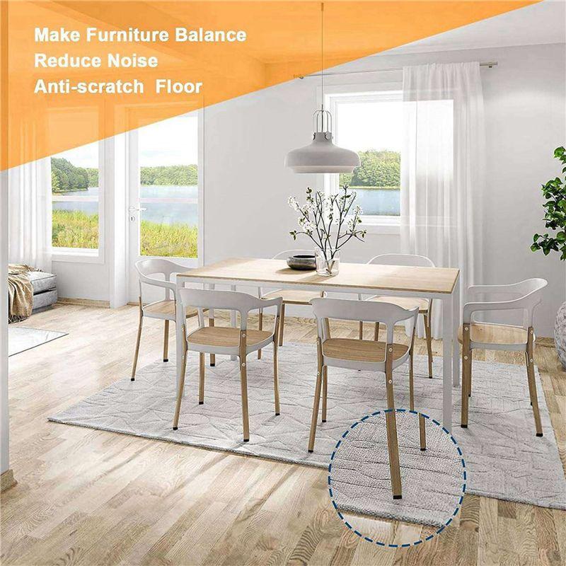 96 PCS M6 Thread Adjustable Furniture Levelers Screw In Chair Feet Adjustable Furniture Feet Leg Levelers-B61B