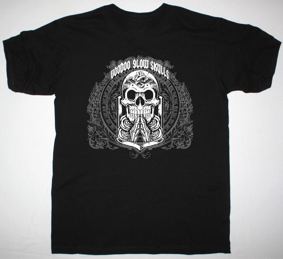Vtg VOODOO GLOW SKULLS Band Gift For Fans Cotton Black Full Size Shirt XXL