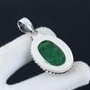 Smaragd Edelstein Handgefertigter 925 Sterling Silber Schmuckanhänger, Smaragdschmuck, Urlaubsgeschenk für Sie, Schmuck für besondere Anlässe