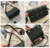 Women Plaid PU Leather Small Square Shoulder Crossbody Purse