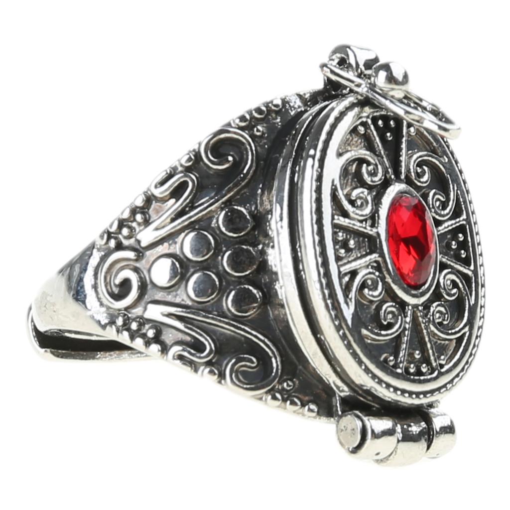 Antique Openable Gawu Box Ring Unique Jewelry Storage Container Finger Ring Adjustable Opening Ring for Men Women