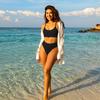 2 Stück/Set Sommer Geripptes Bikini-Set High-Waist Bauchkontrollierende Unterteile U-förmiger Rücken Neckholder BH-Set Schnelltrocknende Elastische Bademode