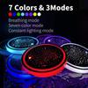 1/2PCS LED Car Cup Holder Lights, Light up Car Coasters for Cup Holders 7 Colors Changing USB Charging Mat Waterproof Cup Pad