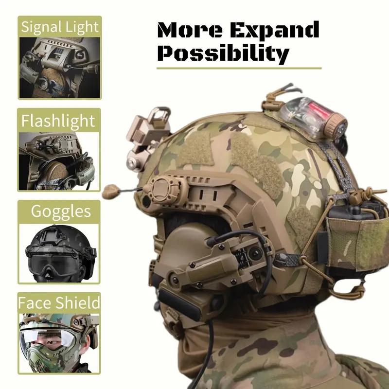 Helmet Rail Adapter For PELTOR ComTac Airsoft Shooting Accessories Headset Mount Fit Ops Core ARC Team Wendy MLOK Rail