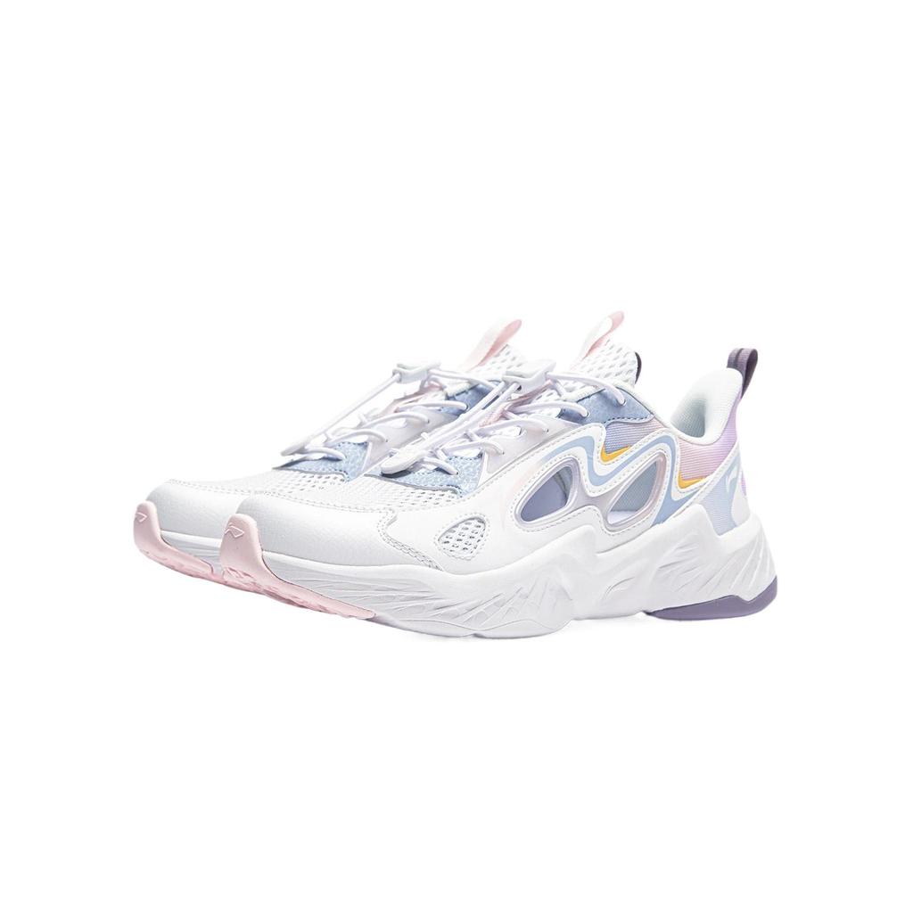Li Ning Kids Sports Lifestyle Synthetic Leather Fabric Fashion Simple Comfortable Aesthetic Low-Top Casual Shoes Men casual shoes YKCU140-2