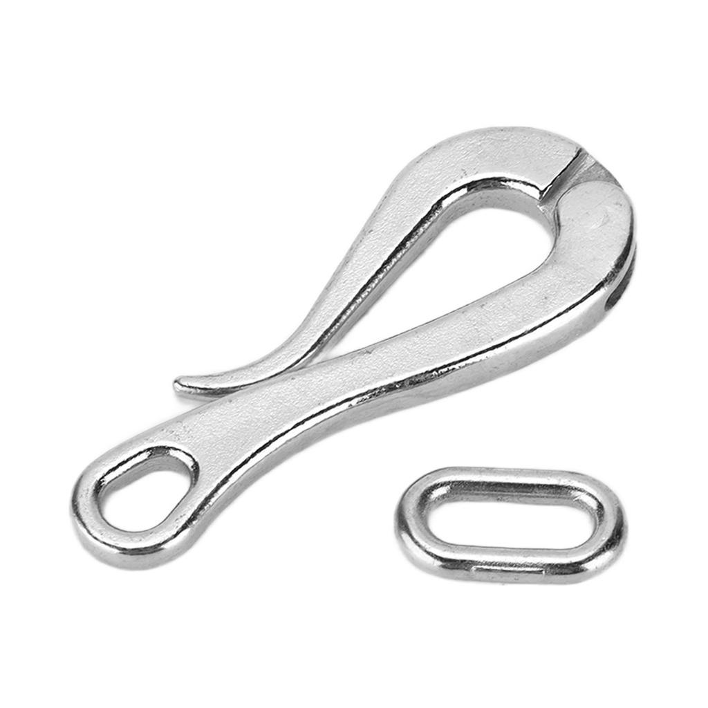 4in Quick Release Hook for Lifeboats 316 Stainless Steel Polished Antirust Boat Hardware Accessories