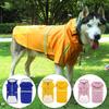 Traction Dog Raincoat Small Large Dog Universal Can Wrap Foot Straps Take Along Summer Pet Clothes