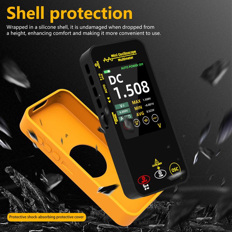 BSIDE OS1 Oscilloscope Multimeter 10MHz Bandwidth 2in1 Meter Auto Waveform Measurement 6000 Counts USB-C 1200mAh professional